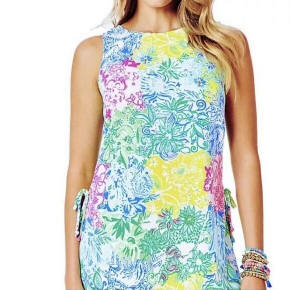 Lilly Pulitzer Donna Sleeveless Top in Multi Cheek to Cheek
